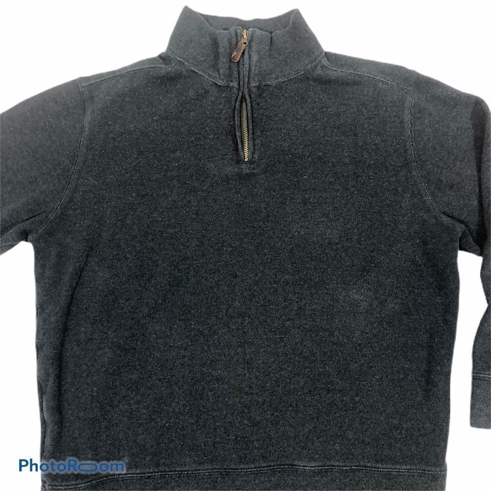 Men’s‎ Grey Quarter Zip Long Sleeved Shirt Large